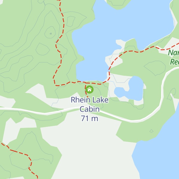 Map of Rhein Lake Cabin