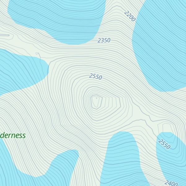 Map of Scott Peak