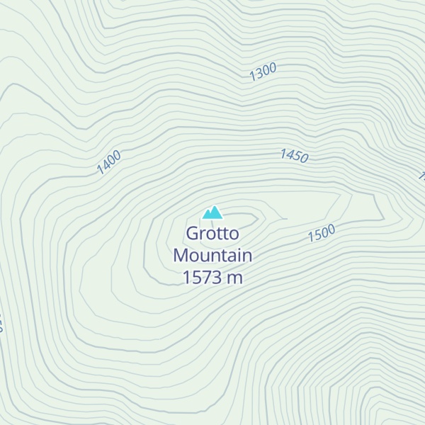 Map of Grotto Mountain