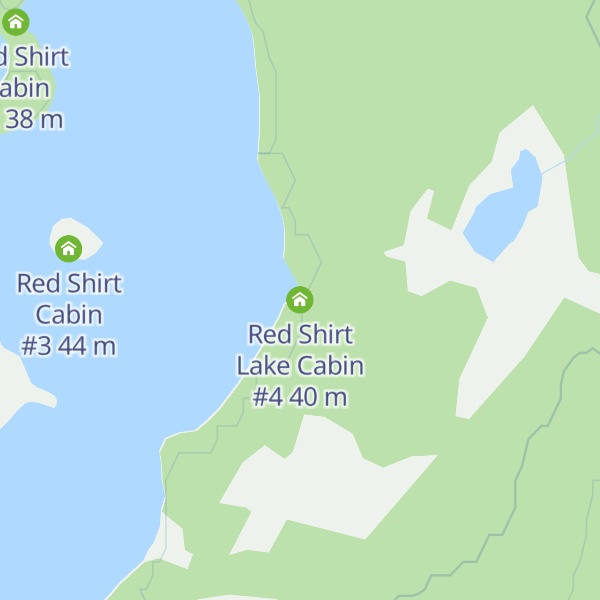 Map of Red Shirt Lake Cabin #4