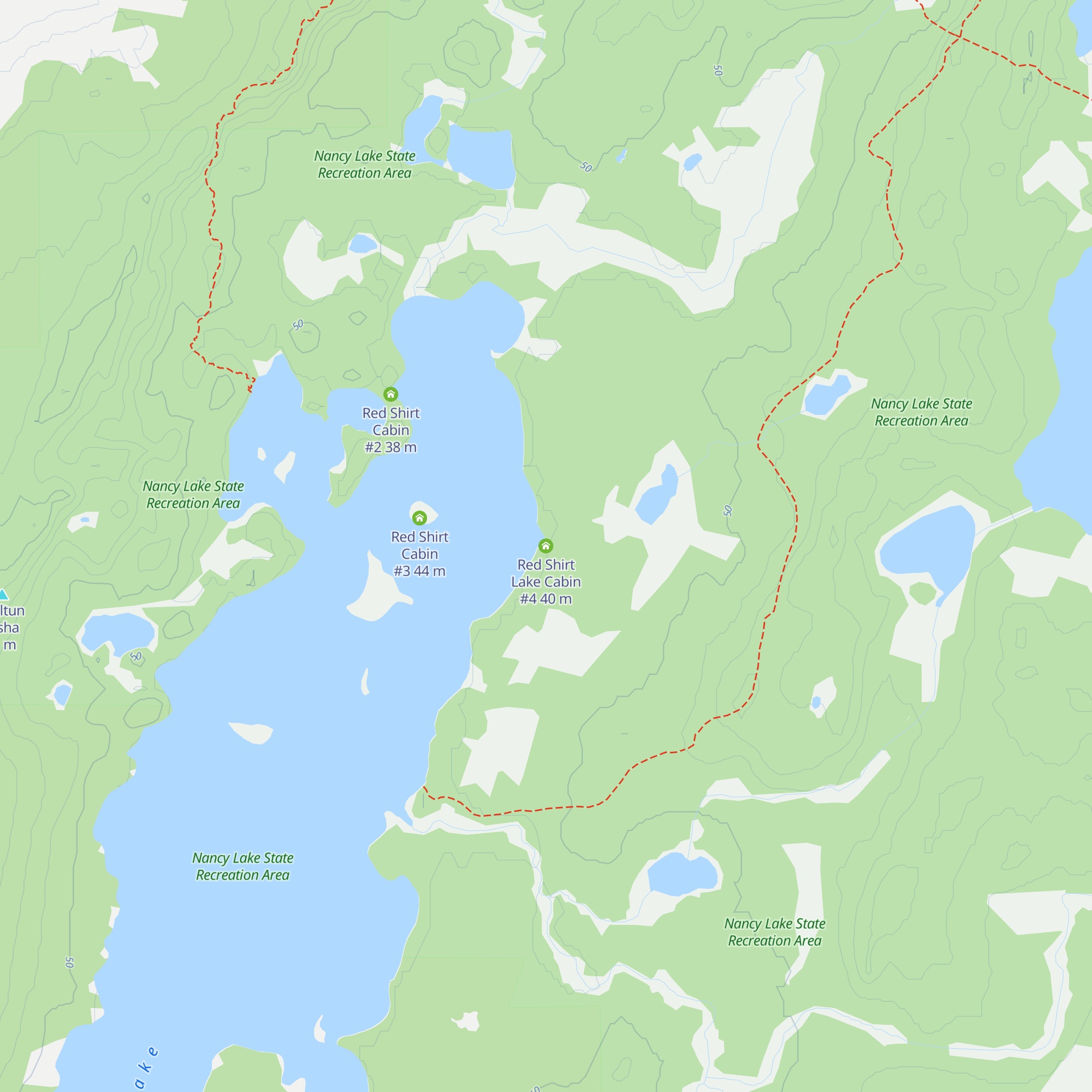 Red Shirt Lake Cabin #4 map