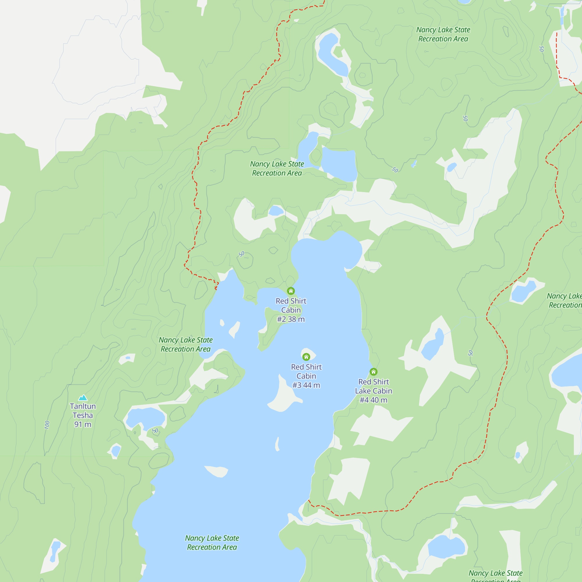 Red Shirt Cabin #2 map