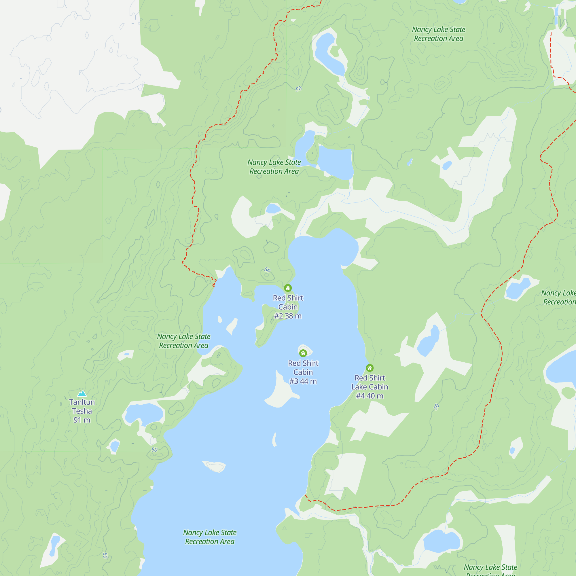 Red Shirt Cabin #2 map