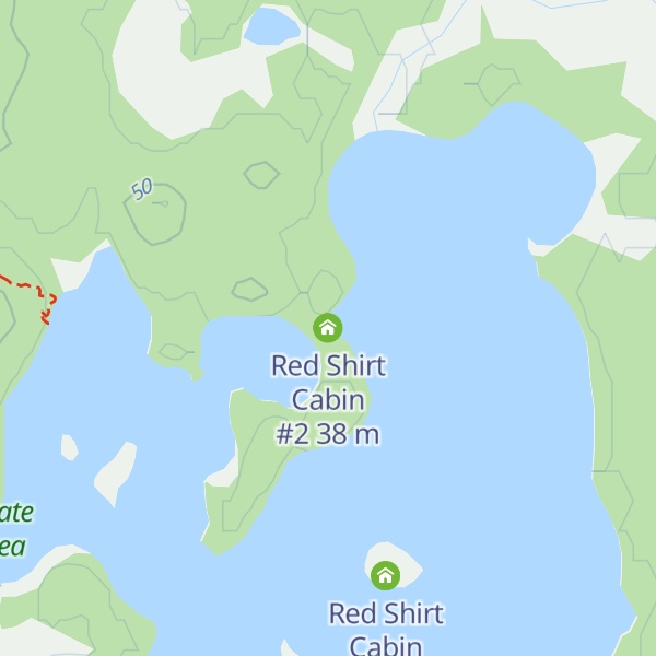 Map of Red Shirt Cabin #2