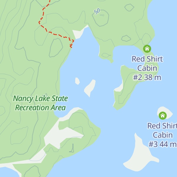 Map of Red Shirt Cabin #1
