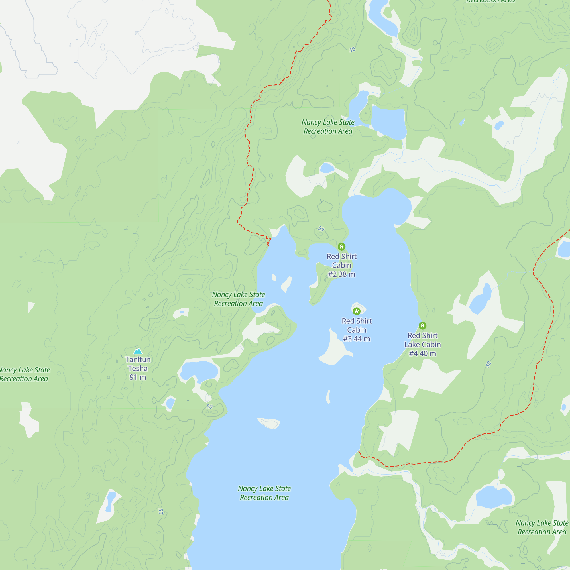 Red Shirt Cabin #1 map