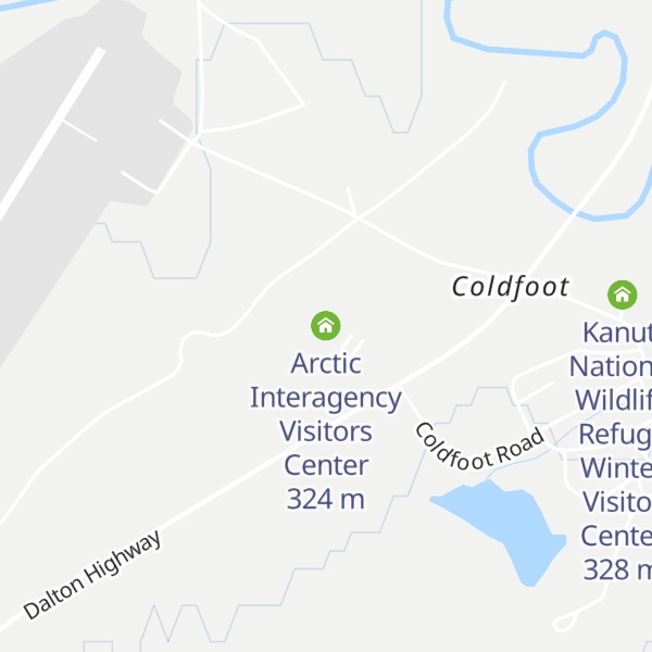 Map of Arctic Interagency Visitors Center