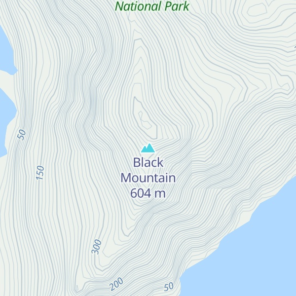Map of Black Mountain