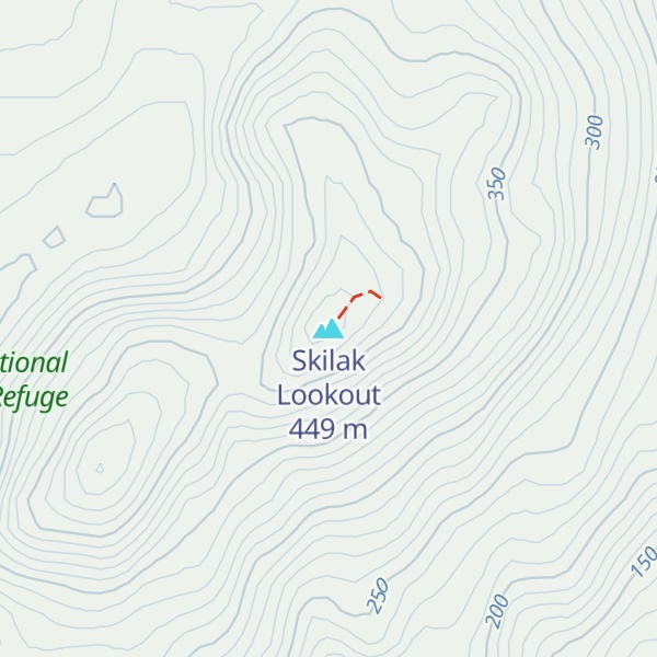 Map of Skilak Lookout