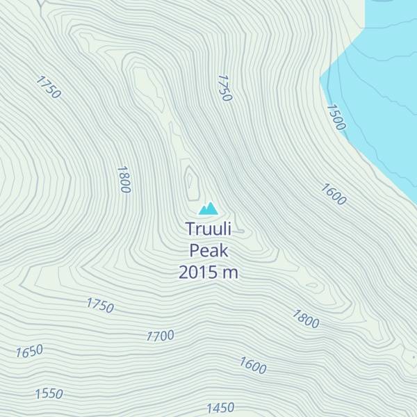 Map of Truuli Peak