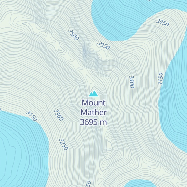 Map of Mount Mather