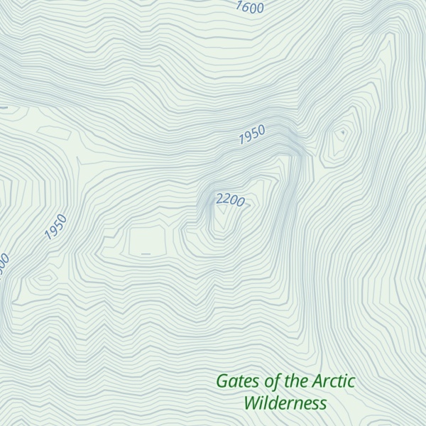 Map of Mount Doonerak