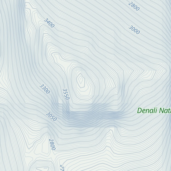 Map of Mount Huntington