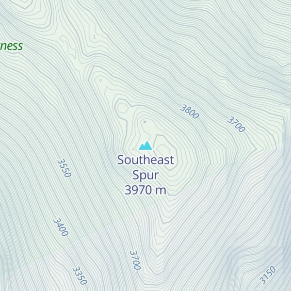 Map of Southeast Spur