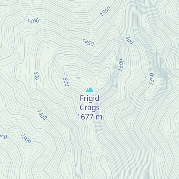Map of Frigid Crags