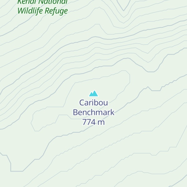 Map of Caribou Benchmark