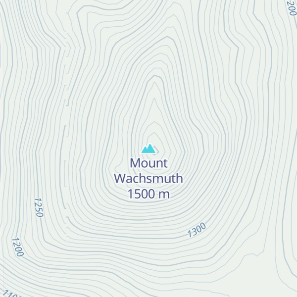 Map of Mount Wachsmuth