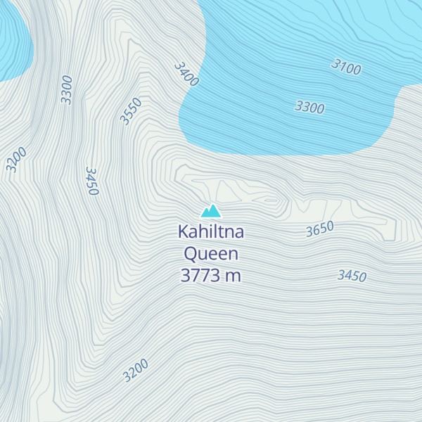 Map of Kahiltna Queen