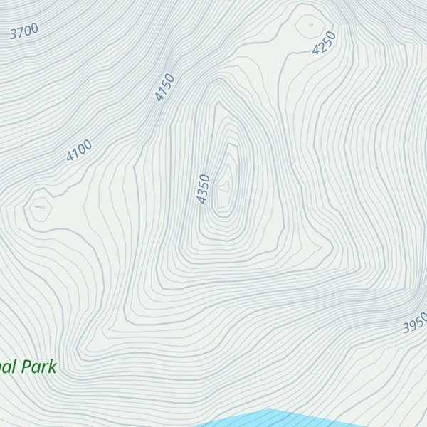 Map of Mount Hunter