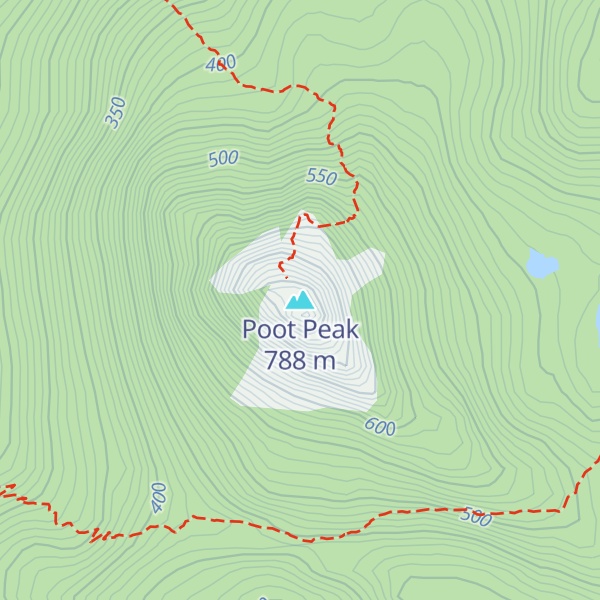 Map of Poot Peak