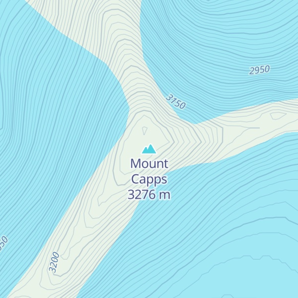 Map of Mount Capps