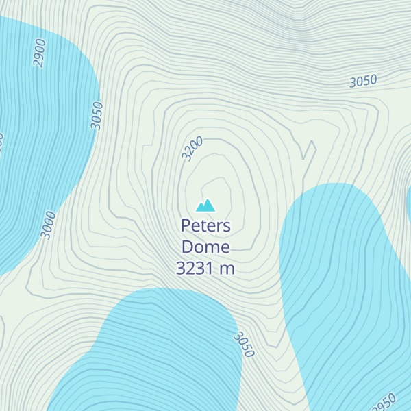 Map of Peters Dome