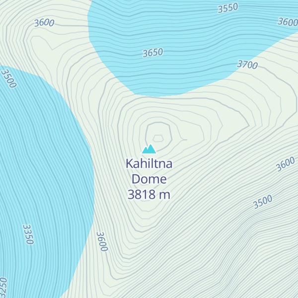 Map of Kahiltna Dome