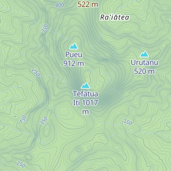 Map of Tefatua Iti
