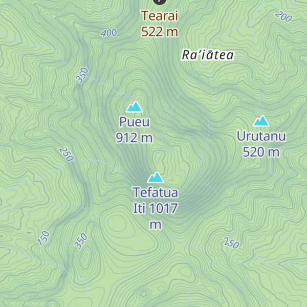 Map of Tefatua Rahi