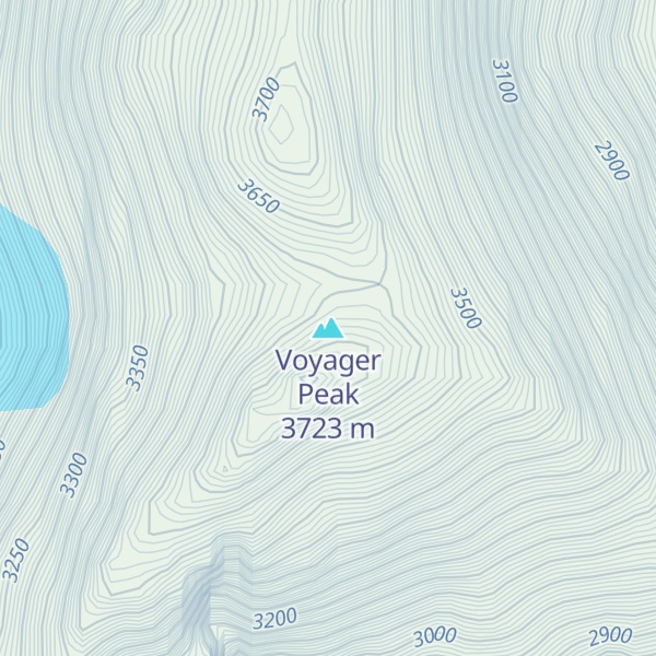 Map of Voyager Peak