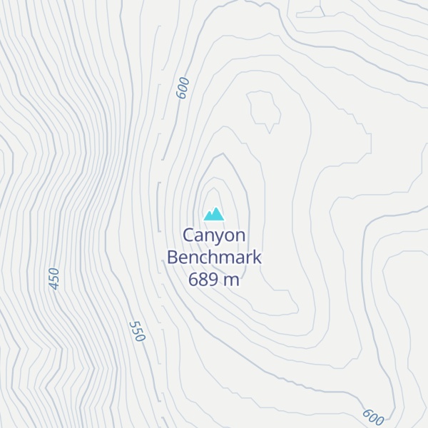 Map of Canyon Benchmark