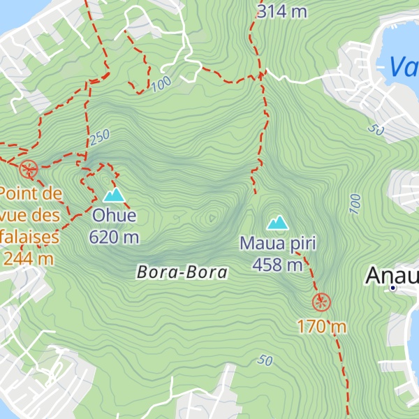 Map of Mont Otemanu