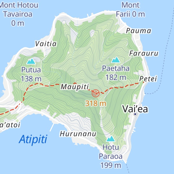 Map of Mont Teurafaatiu