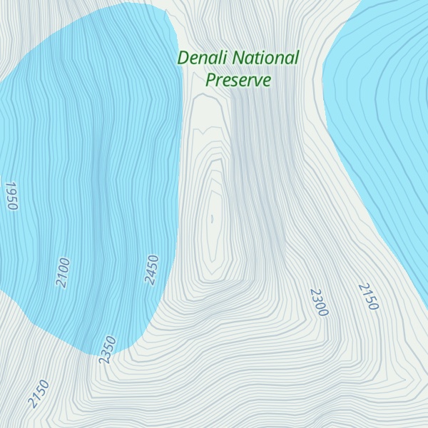 Map of Mount Dall