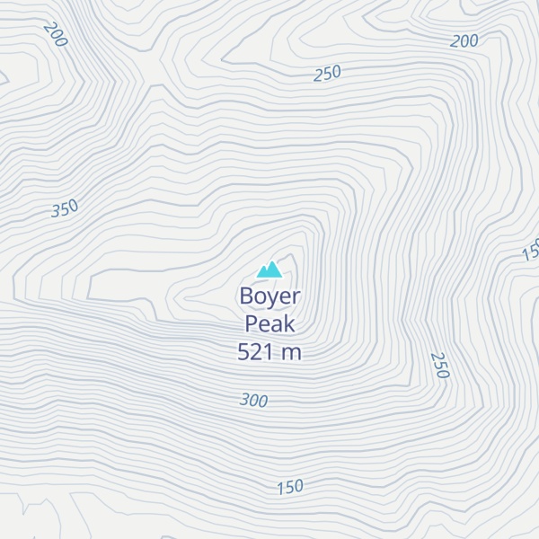 Map of Boyer Peak