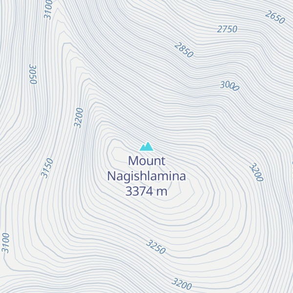Map of Mount Nagishlamina