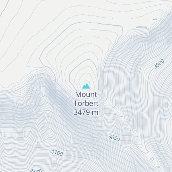 Map of Mount Torbert