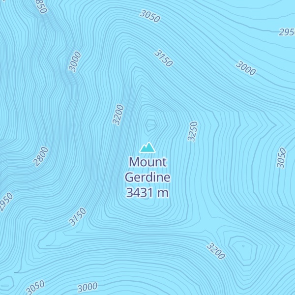 Map of Mount Gerdine