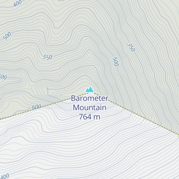 Map of Barometer Mountain