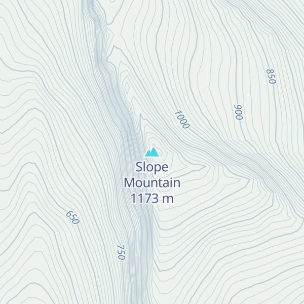 Map of Slope Mountain