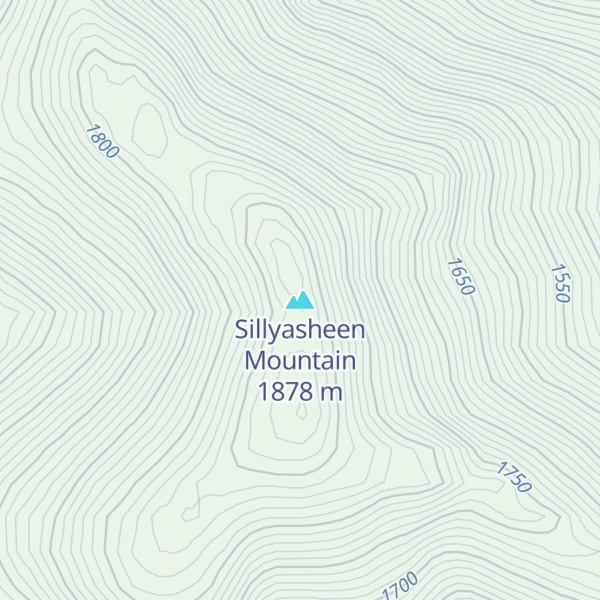 Map of Sillyasheen Mountain