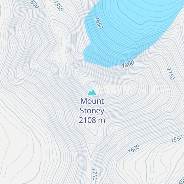 Map of Mount Stoney