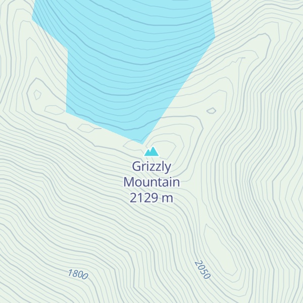 Map of Grizzly Mountain