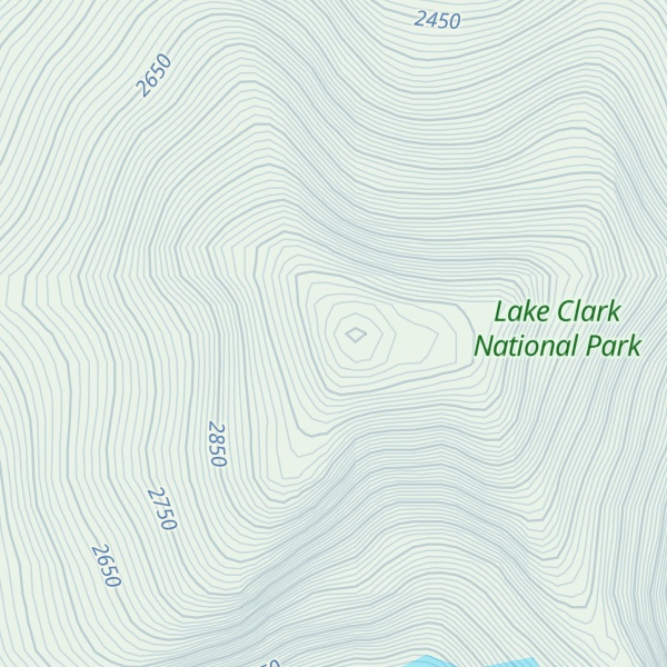 Map of Mount Iliamna