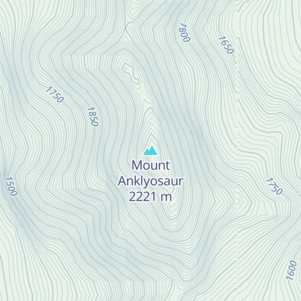 Map of Mount Anklyosaur