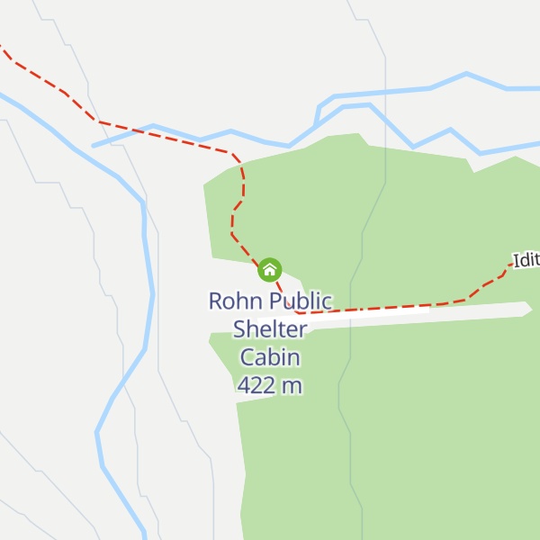 Map of Rohn Public Shelter Cabin