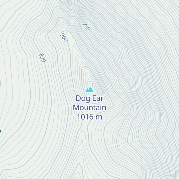 Map of Dog Ear Mountain