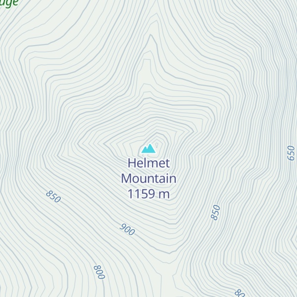Map of Helmet Mountain