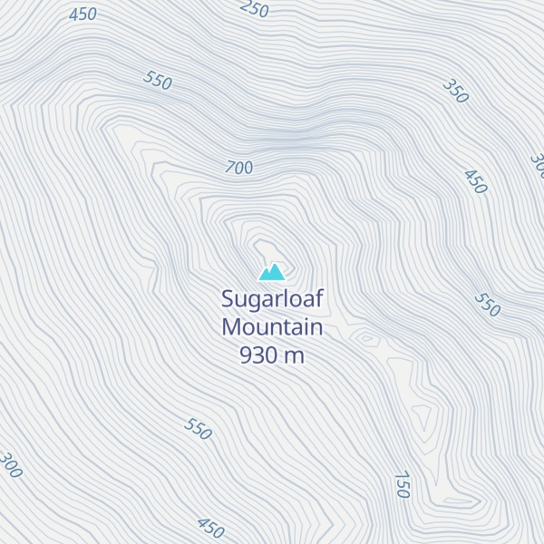 Map of Sugarloaf Mountain