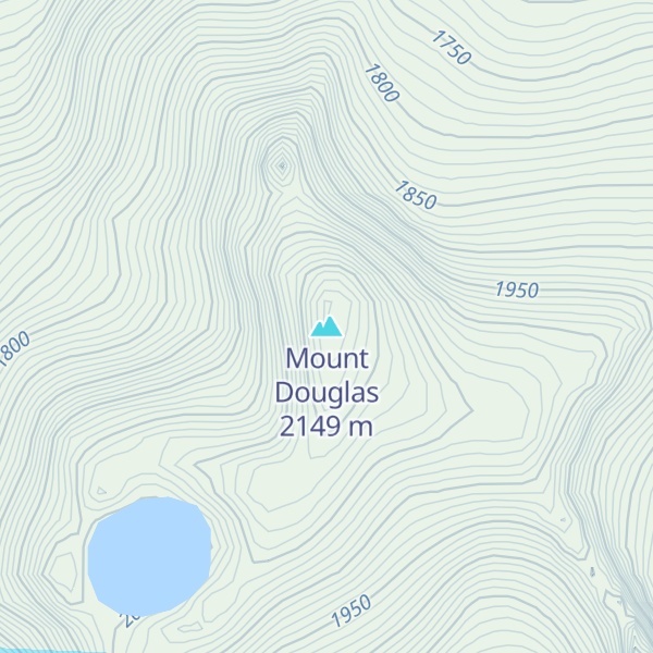 Map of Mount Douglas